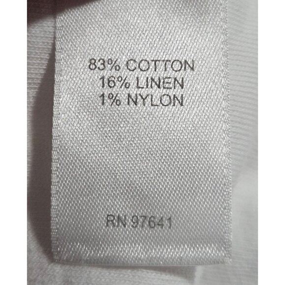 J Jill Women's White Hooded Cardigan Jacket XL Cotton Linen Coastal Cottage Boho - Picture 6 of 13